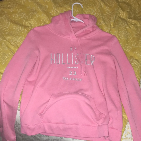 Tops Pink Hollister Hoodie Poshmark
